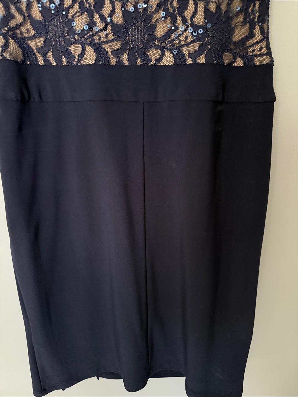 Lauren Ralph Lauren Navy Dress with Lace Insets - Picture 10 of 13